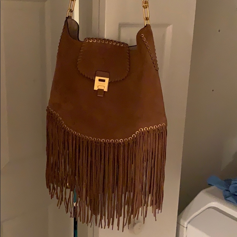 Michael Kors Suede Satchel (Oversized)